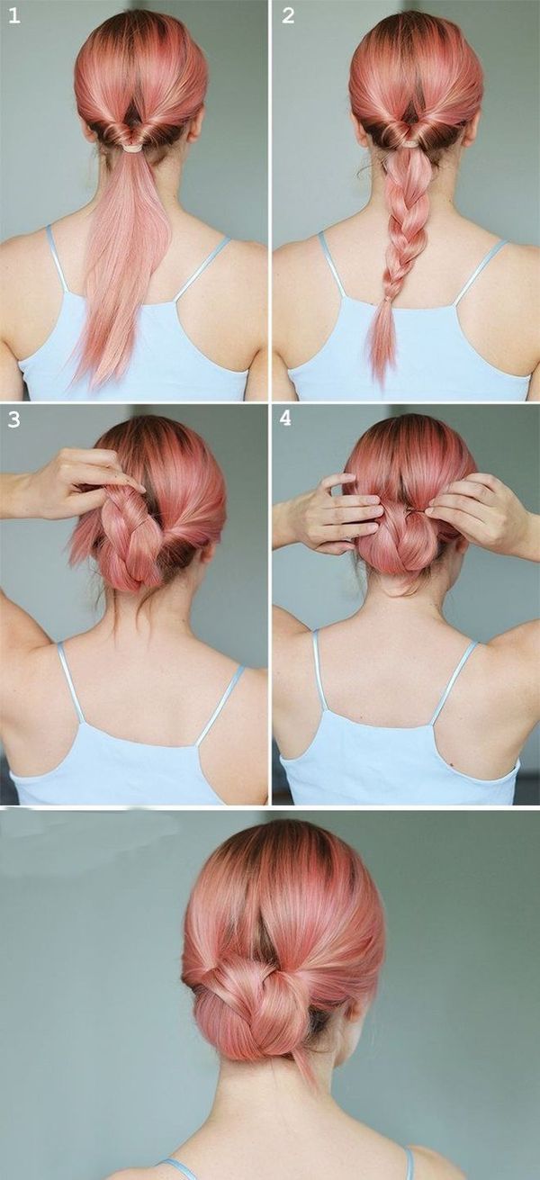 Peinados recogidos sencillos paso a paso 4