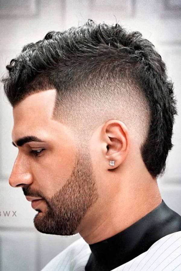Gradient Mohawk Haircut Style